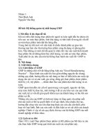 Đề bài hệ thống quản trị chất lượng GMP