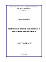 Nghiên cứu các yếu tố thủy lực và các giải pháp gia cố khi xả lũ thi công qua đê quai bằng đá đổ 