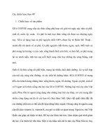 tiểu luận quản tri dự án chiến lược 4p quán cà phê