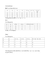 bài tập và hướng dẫn giải chi tiết môn  toán rời rạc