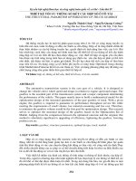 THIẾT kế tối ưu THÔNG số kết cấu hộp số ô tô tải 