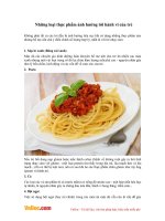 Những loại thực phẩm ảnh hưởng tới hành vi của trẻ