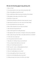 câu hỏi thường gặp trong phỏng vấn