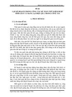 skkn lập kế HOẠCH TRONG CÔNG tác kế TOÁN TIẾT KIỆM được THỜI GIAN và MANG lại HIỆU QUẢ TRONG CÔNG tác 