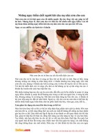 Những nguy hiểm chết người khi cha mẹ nhá cơm cho con