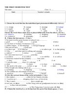 tiếng anh 8 unit 8 country life and city life 