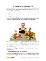 Bí quyết tăng cân hiệu quả tại nhà