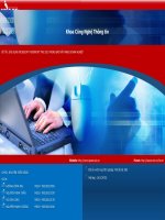 ỨNG DỤNG MICROSOFT FOREFRONT TMG 2010 TRONG BẢO MẬT MẠNG DOANH NGHIỆP