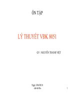 Cấu trúc lệnh, chương trình vi điều khiển 8051