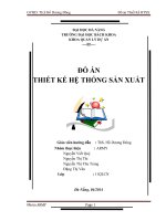 đồ án thiết kế hệ thống sản xuất đề tài thang gỗ