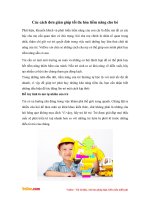 Các cách đơn giản giúp tối đa hóa tiềm năng cho bé