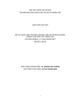 Bước đầu tìm hiểu những liên hệ về âm và nghĩa trong vốn hình tiết tiếng việt 