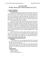 skkn tạo sân CHƠI để học SINH GIẢM VI PHẠM nội QUI  kỷ LUẬT 