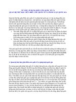 VỀ VIỆC ÁP DỤNG ĐIỀU ƯỚC QUỐC TẾ VÀ QUAN HỆ THỨ BẬC GIỮA ĐIỀU ƯỚC QUỐC TẾ VÀ PHÁP LUẬT QUỐC GIA