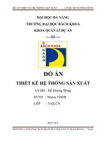 Đồ án thiết kế hệ thống sản xuất đề tài bàn café