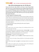 Một số lỗi câu thường gặp trong văn viết tiếng Anh