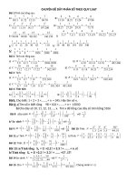 CHUYÊN đề dãy PHÂN số  có QUY LUẬT