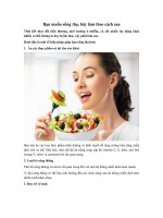 Bạn muốn sống thọ, hãy làm theo cách sau