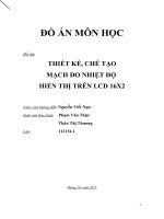 Thiết kế, chế tạo mạch đo nhiệt độ hiển thị trên LCD 16x2