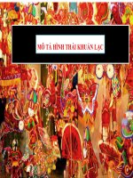 Bài thuyết trình mô tả hình thái khuẩn lạc