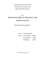 E business Bài tập về chuỗi cung ứng