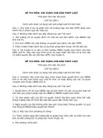 Một số đề thi môn kĩ thuật xây dựng văn bản