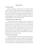 Speaking topics thi Tiếng Anh B1 Châu Âu