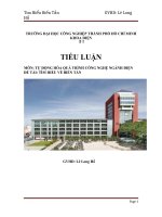 TỰ ĐỘNG HÓA QUÁ TRÌNH CÔNG NGHỆ NGÀNH ĐIỆN ĐỀ TÀI: TÌM HIỂU VỀ BIẾN TẦN