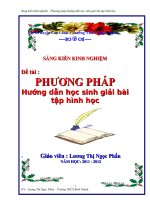 skkn phương pháp hướng dẫn học sinh giải bài tập hình học 