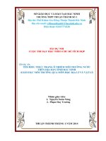 Sáng kiến kinh nghiệm tìm HIỂU THỰC TRẠNG ô NHIỄM môi TRƯỜNG nước TRÊN địa bàn TỈNH bắc NINH (GIÁO dục môi TRƯỜNG QUA môn học địa lí và vật lí) 