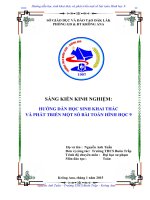 SKKN hướng dẫn học sinh khai thác và phát triển một số bài toán hình học 9  
