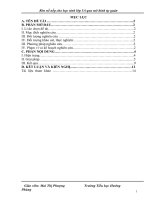 SKKN rèn nề nếp cho HS qua mô hình tự quản 