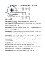 câu hỏi, đáp án máy ghi hình (cao đẳng) 