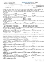 ĐỀ THI THỬ THPT QUỐC GIA môn hóa TỈNH VĨNH PHÚC 