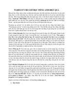 Warm-up cho giờ học tiếng Anh hiệu quả