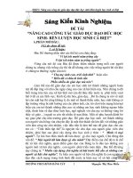 skkn nâng cao công tác giáo dục đạo đức học sinh rèn luyện học sinh cá biệt 