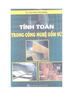 Tính Toán Trong Công Nghệ Gốm Sứ