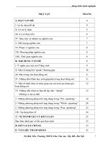 Sáng kiến kinh nghiệm những phương pháp giúp học sinh khối 8, khối 9 nói tốt tiếng anh 