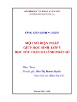 Sáng kiến kinh nghiệm một số biện pháp giúp học sinh lớp 5 học tốt phần so sánh phân số 