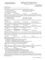 ĐỀ THI THỬ THPT QUỐC GIA năm 2016 môn hóa TRƯỜNG THPT TRẦN PHÚ 