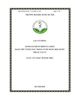 Đánh giá độ ổn định của kem dạng nhũ tương dầu trong nước bằng một số kỹ thuật vật lý 