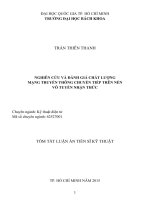 Nghiên cứu và đánh giá chất lượng mạng truyền thông chuyển tiếp trên nền vô tuyến nhận thức
