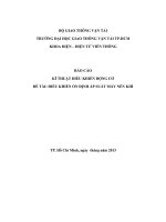 KĨ THUẬT ĐIỀU KHIỂN ĐỘNG CƠ ĐỀ TÀI: ĐIỀU KHIỂN ỔN ĐỊNH ÁP SUẤT MÁY NÉN KHÍ