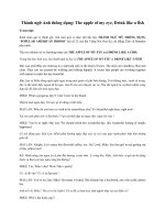 Học thành ngữ tiếng Anh qua VOA: The apple of my eye, Drink like a fish