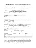 Đơn xin xét tuyển vào cao đẳng   đh tây đô (mẫu 1) 