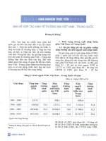 Bàn về hợp tác kinh tế thương mại việt nam   trung quốc 