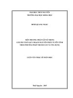 Một phương pháp xấp xỉ trong giải bài toán quy hoạch nguyên phân tuyến tính theo phương pháp nhánh cận và ứng dụng