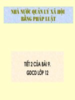 Bài 2  nhà nước quản lí xã hội bằng pháp luật