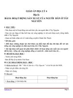 Giáo án địa lý 4 bài 8 hoạt động sản xuất của người dân ở tây nguyên 