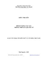 Hình tượng tác giả trong thơ Lưu Quang Vũ